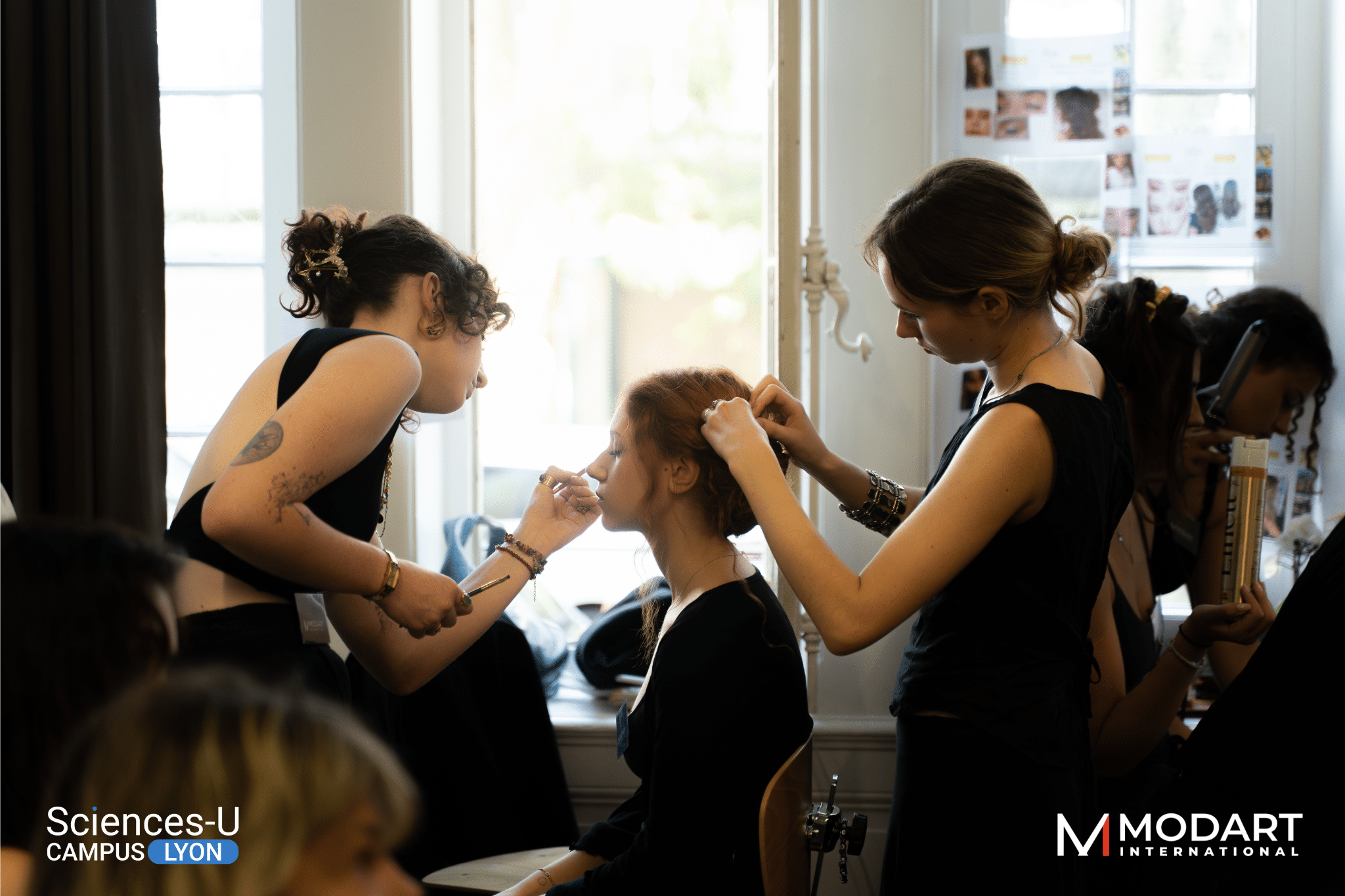 Défilé MODART - backstage maquillage 2
